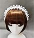 Handmade Hair Accessory Headband Gothic lolita cosplay maid black and white lace hair trim hair hoop