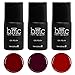 Maniology (formerly bmc) 3pc Red and Purple Gel Lacquer Polish Set - Femme Fatale Collection