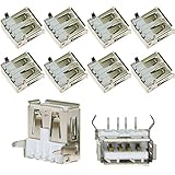 ToToT 10pcs 90 Degree 4-Pin USB Type A Standard