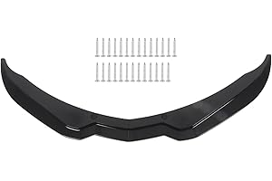 Aspaton Front Lip Splitter Compatible with 2014-2019 Corvette C7 Stage 2 Bumper Chin Lower Lip Diffuser Spoiler Glossy Black
