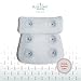 Blue Coast Collection-Bath Pillow for Tub with Konjac Sponge-Large Size for Bathtub, Hot Tub, Jacuzzi, and Home Spa-Non-slip Luxury Support for Head, Neck, Back and Shoulders, 6 Strong Suction Cups