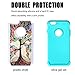 iPhone 6s Plus Case, iPhone 6 Plus Cases, UrSpeedtekLive [Shock Absorption] Dual Layer Heavy Duty Protective Silicone Plastic Cover Case for iPhone 6 Plus/ 6s Plus 5.5 inch- Love Tree
