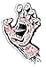 Santa Cruz Screaming Tattoo Hand Skateboard Sticker - Approx 15cm high. skate surf snow bmx guitar