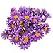 50 Pieces Sunflower Artificial Silk Flower Heads Craft Wedding Party Home Decor (Purple)