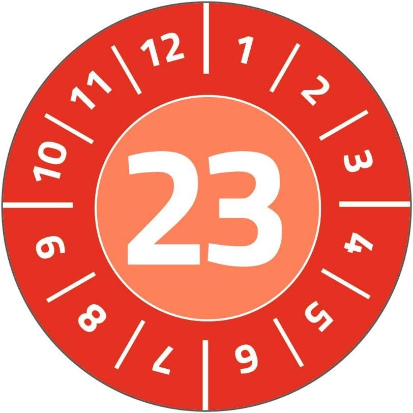 AVERY Zweckform 80 Test Labels with Year 2023 (Tamper-Resistant, Strong Self-Adhesive, Diameter 30 mm, Test Stickers - Image 4