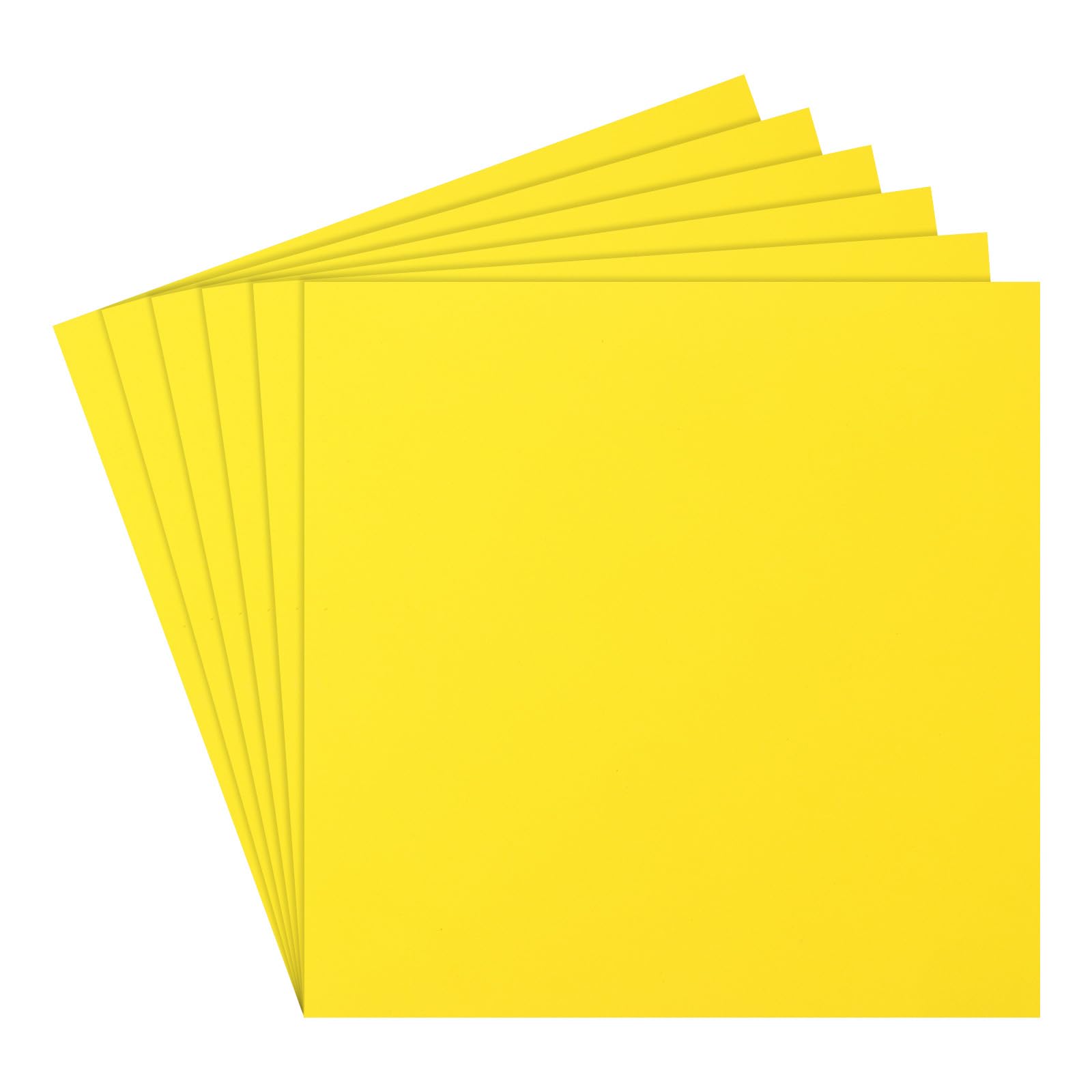 Rebower 6Pcs Foam Sheets Crafts Foam Arts Paper 10 x 10 x 1/8 Inch [for Crafts Project, Scrapbooking, DIY, Party Handicraft, Costumes]-25cm x 25cm x 3mm / Yellow