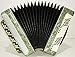 Beautiful Russian Button Chromatic Accordion, Bayan Vostok, 3 Row, 100 Bass, 968, Very Nice Sound