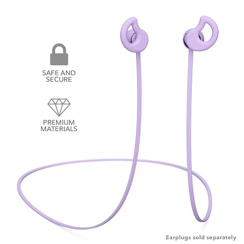 CURVD Earplug Lanyard – 26 Inch Premium Silicone Cord – Soft, Flexible & Durable – Works With Loop Quiet/Engage/Experience, Vibes & Most Removable-Tip Earplugs