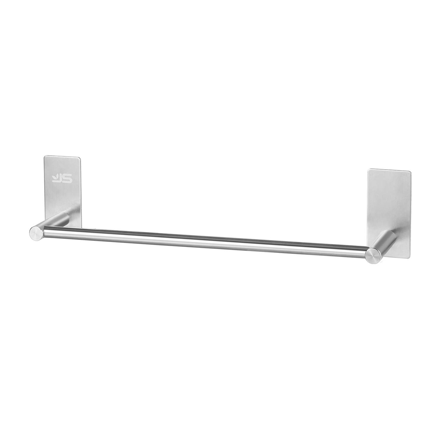 Self Adhesive Single Towel Rail,Stainless Steel Bathroom Towel Holder Tack 40 cm / 15.75 inches,Towel Rails Wall Mounted for Kitchen Bathrooms