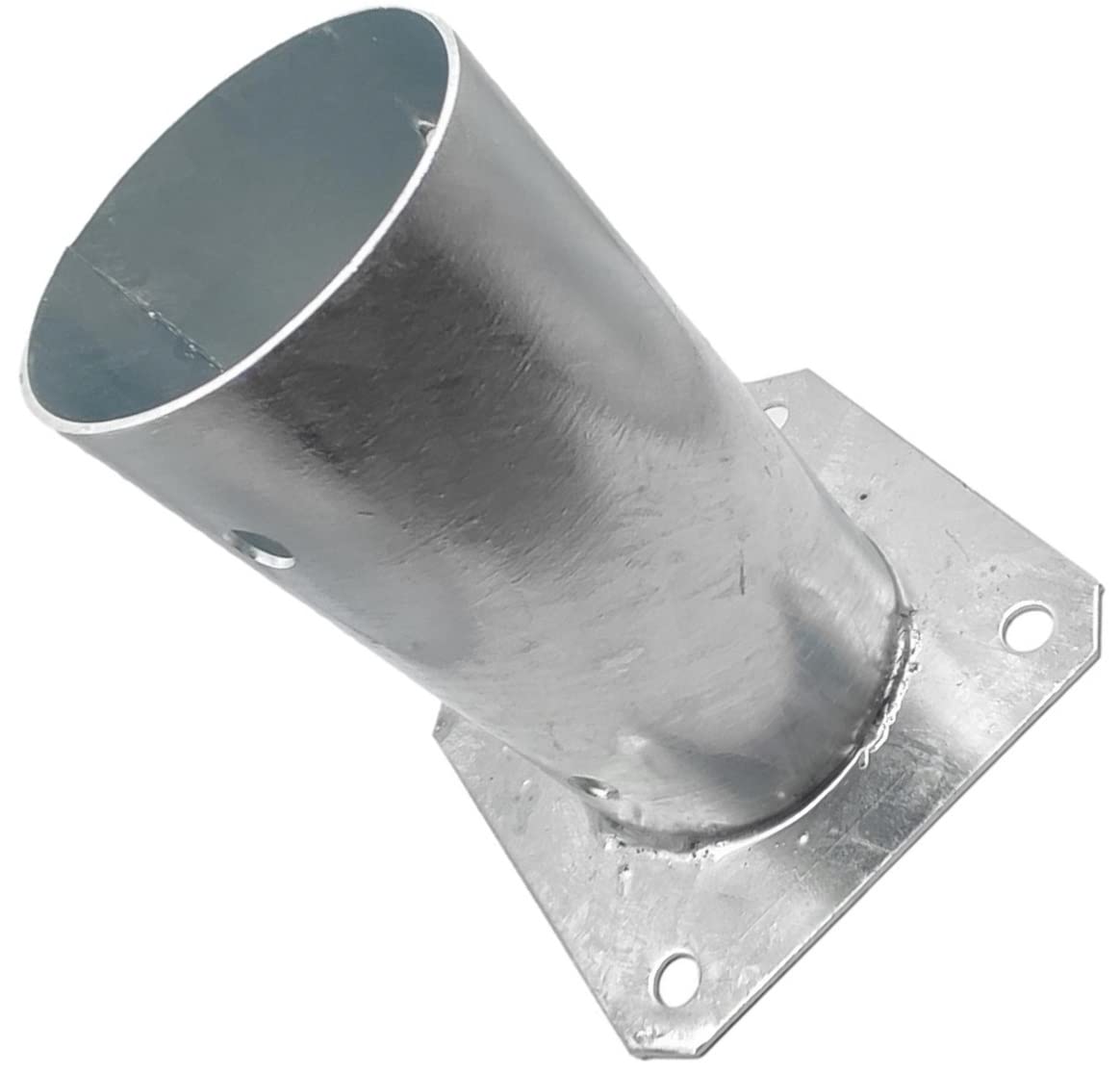 Round Fence Post Bolt Down Circular Bracket Heavy Duty Hot-Dip Galvanised Foot Base Support Pergola Size:Diameter: 80mm Height: 150mm (6") (3inch)