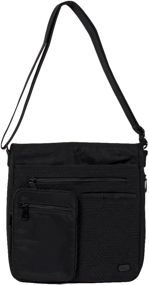 Monorail Convertible RFID Cross Body Bag, Midnight Black