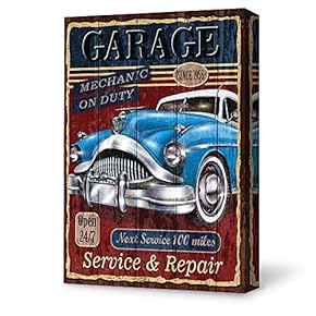 Canvas Wall Art-Vintage Rustic Style-Canvas Prints Home Artwork Decoration for Cafe Bar - 12x18 inches