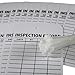 NMC Inspection Record Safety Tag, Double-Sided, Pack of 25, 6