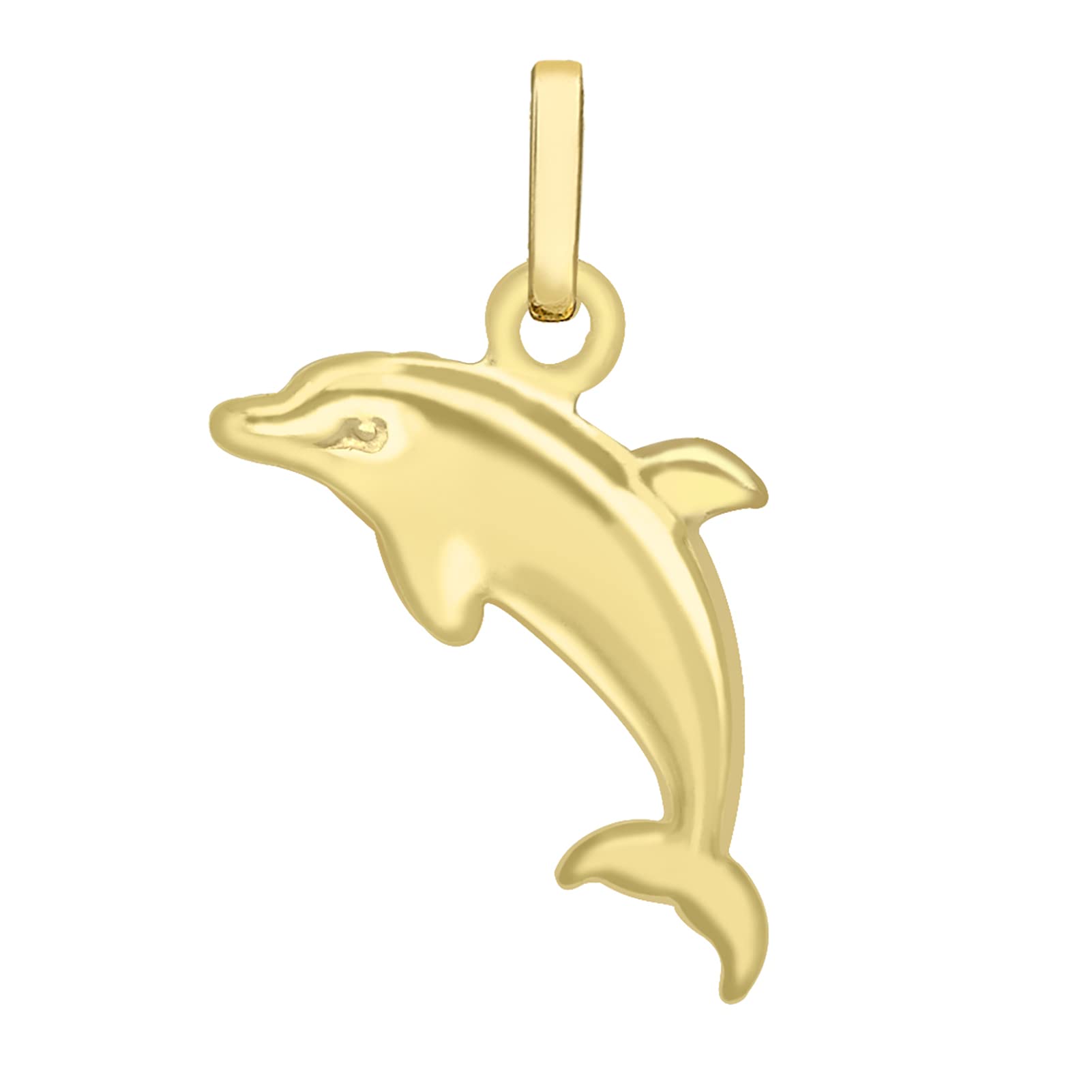 CARISSIMA Women's 9 ct Yellow Gold Dolphin Charm Pendant