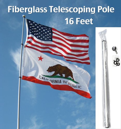 16ft Fiberglass Telescoping Pole