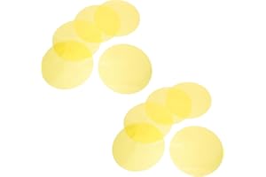 CONGARTENO 10pcs Circular Photo Studio Gel Filters Lighting Gels with Warm Amber and Jungle Green 10cm