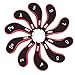 10L0L Golf Head Covers,Neoprene Zippered Golf Club Head Iron Covers - Set of 10 (Black and red)