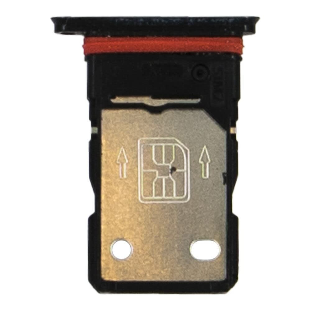 2x Dual Sim Card Tray Slot Holder Replacement Compatible With OnePlus Nord 5G 6.44 Inch Black