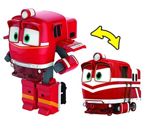 Robot Trains – Mini Véhicule Die-cast – Modèle Aléatoire Kay, Selly, Victor, Jeanne – 6 Cm – Roues Libres – Compatible Circuits – Dès 4 Ans
