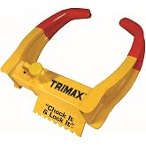 TRIMAX TCL65 - Trailer Wheel Lock - Fits 6"-10.5" Tires - Wheel Boot Lock for Trailer, Car, Truck, Boat, ATV, Camper, and More