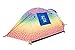 Chillbo CABBINS 2 Man Tent - Two Person Tent for Camping Backpacking Tent for Music Festivals 2 Person Pop Up Tent is Best Camping Equipment. Camping Gear Tents for Camping with Cool Patterns Rainbow