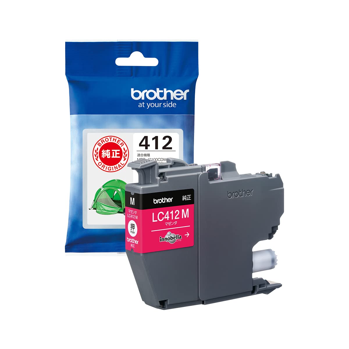 Brother Industries LC412M インクカートリッジ マゼンタ ブラザー工業の商品画像