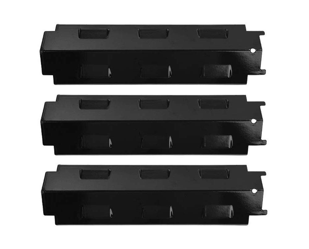 LOKHING 98531 (3-pack) Porcelain Steel Heat Shield, Heat Plate,Heat Tent, Burner Cover and Flavorizer Bar Replacement parts for Thermos, Master Forge, Savor Pro and Other Model Grills