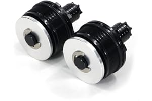 Xitomer CNC Fork Preload Adjusters 49mm, Fit for Dyna Street Bob 2006-2017 / Softail Rocker 2008-2009 / VRSCDX Night Rod Special 2007-2011 / VRSCX V-Rod Special 2007 (Black)