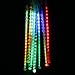 AGPtek 8-Pieces Waterproof RGB Multi-color Meteor Shower Lights, 144 LEDs, 30cm