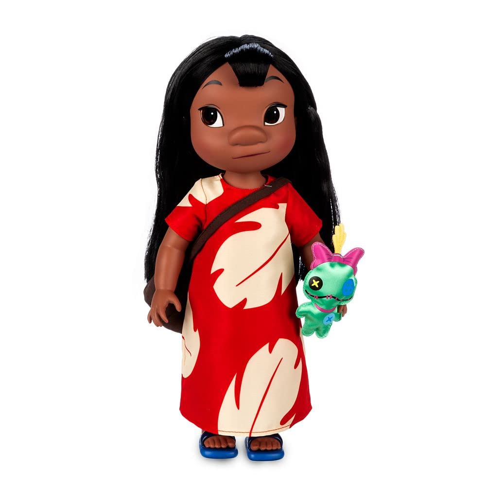 Disney Store Official Lilo Doll Animator Collection, Lilo and Stitch, 39cm/15”, Toy Figure in Classic Red Dress, Collectible Toddler Princess Doll, Suitable for Ages 3+