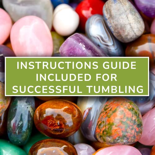 Rock Tumbler Grit 3LB Refill Kit - 4-Step Polish Set For National Geographic & KomeStone Tumblers Tumbling Grit