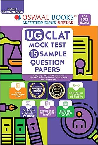 Oswaal UG CLAT Mock Test & Sample Question Papers