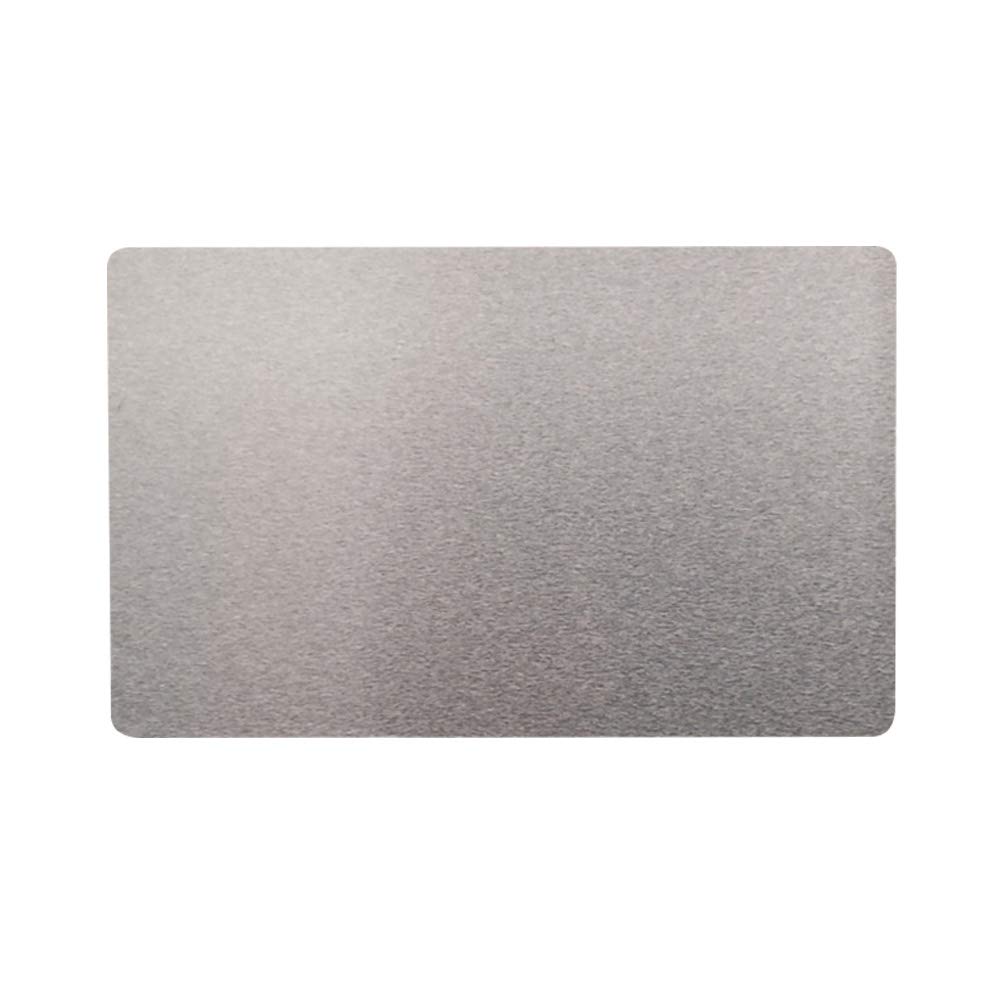 100PCS Blank Business Cards, Engraved Metal Smooth Perfect for Crafting, Card Making(Silver)