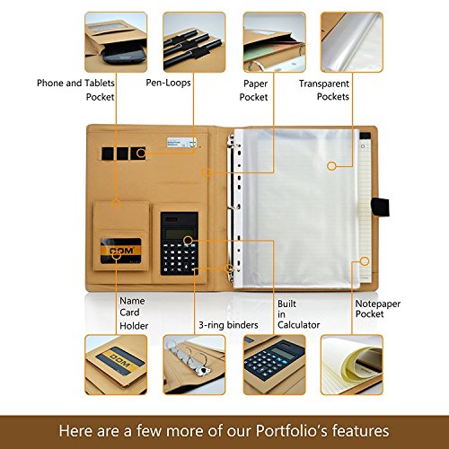 image for Z PLINRISE Plinrise High Grade Multifunction Letter Size Padfolio/Resu