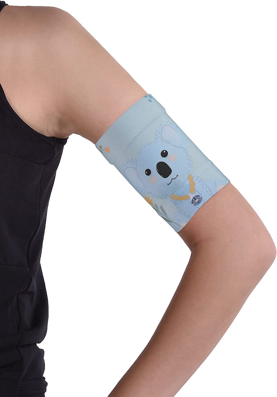 Dia-Band Kids, Armband for CGM Freestyle Libre, Guardian, Dexcom or Omnipod - Comfortable and Reusable Diabetic Armband for Glucose Sensor. (Junior.M (7.5-8.2 in))