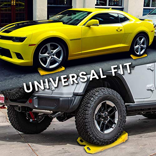 Zento Deals 4 Piece Tire Saver Ramps Premium Quality Wheel Protector