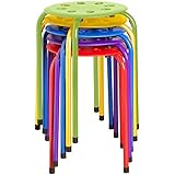Norwood Commercial Furniture NOR-1101AC-SO Plastic Stack Stools, 17.75