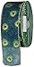 Kirkland Signature Peacock Feather 50 Yards Wide Ribbon Wire Edge Premium Emerald Gold Holiday Tree Bow Gift Wrapping