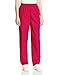 CHEROKEE Women's Workwear Elastic Waist Cargo Scrubs Pant, Raspberry, Medium