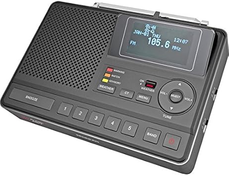 Amazon Com Sangean S A M E Weather Hazard Alert Radio W Am Fm Clock Public Alert Radio Noaa Cl 100 Electronics
