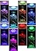Browill Submersible LED Lights, 10 RGB LEDs 16 Colors Waterproof Underwater Lights with Remote Control for Aquarium Vase Base Pond Pool Garden Home Party Wedding Christmas Decoration (4 Pack)