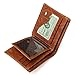 OB OURBAG Slim Wallet for Men, US $100 Dollar Bill PU Leather Bifold Card Holder Wallet Boy Coin Purse, M