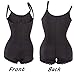 Supplim Women Waist Trainer Corset Shapewear Waist Cincher Body Shaper Bodysuit,Black,Medium