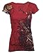 Archaic AFFLICTION Women T-Shirt SMOKING Guns Tattoo Biker UFC Sinful