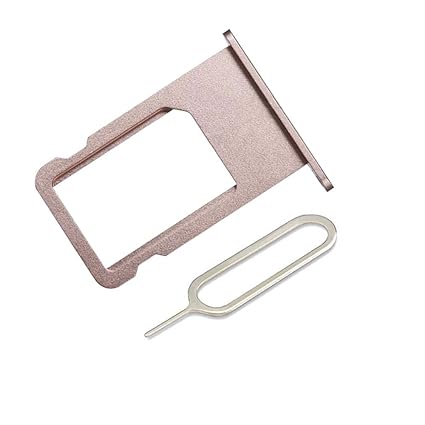 Ewparts For Iphone 7 Plus Sim Card Tray Replacement With Waterproof Rubber Eject Pin Rose Gold Sim Card Tools Accessories