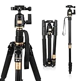 AFAITH Tripod for DSLR Camera, Ultra Compact and Lightweight Aluminum Travel Tripod with 360 Panorama Ball Head Quick Release Plate for Canon, Nikon, Sony, Samsung, Olympus, Panasonic