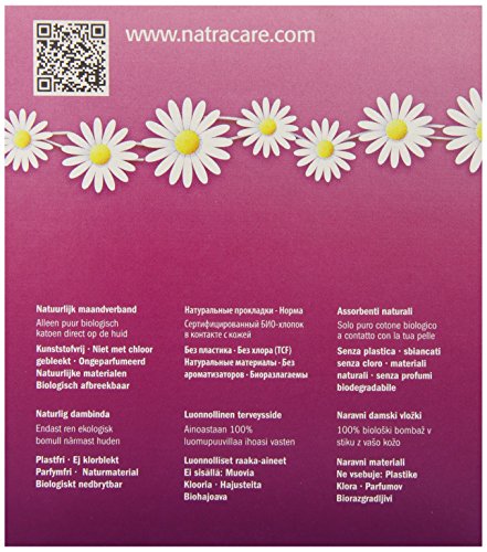 Natracare Ultra Extra Pads with Wings, Long, 8 Count