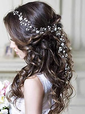 Aoprie Bridesmaid And Flower Hair Accessories Wedding Headband