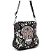 Sugar Skulls Flowers and Crosses Colorful Concealed Carry Crossbody Purse