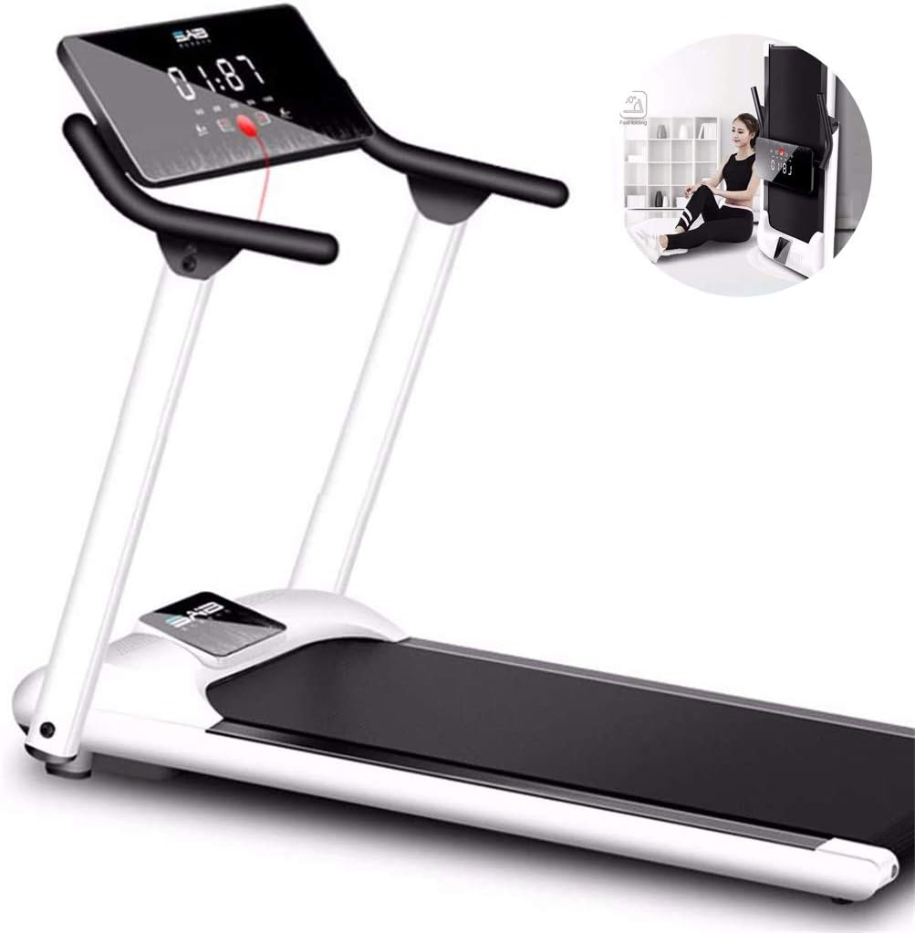LUHUIYUAN Electric Roller Folding Treadmill for at home, Great Speed ​​Physical Form, machine Running, ControL OF LCD Wallpaper, Super Voiceless Operation Simple and lightweight